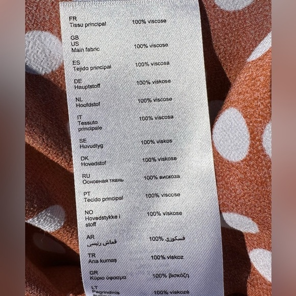 Maje Women's Faux Wrap Flounce Bell Sleeve Polka Dot Mini Dress Size Small - Picture 6 of 6